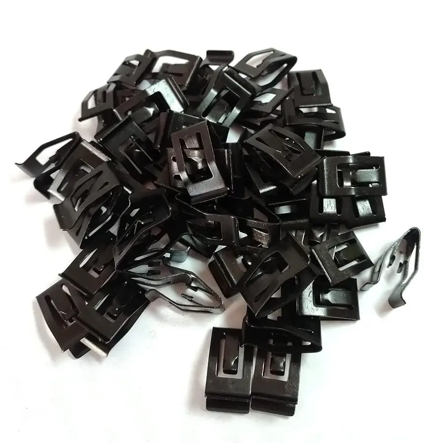 Picture 3: 50PCS Car Dashboard Rivet Fastener Clips Metal Black Bumpers Rivet Fasteners