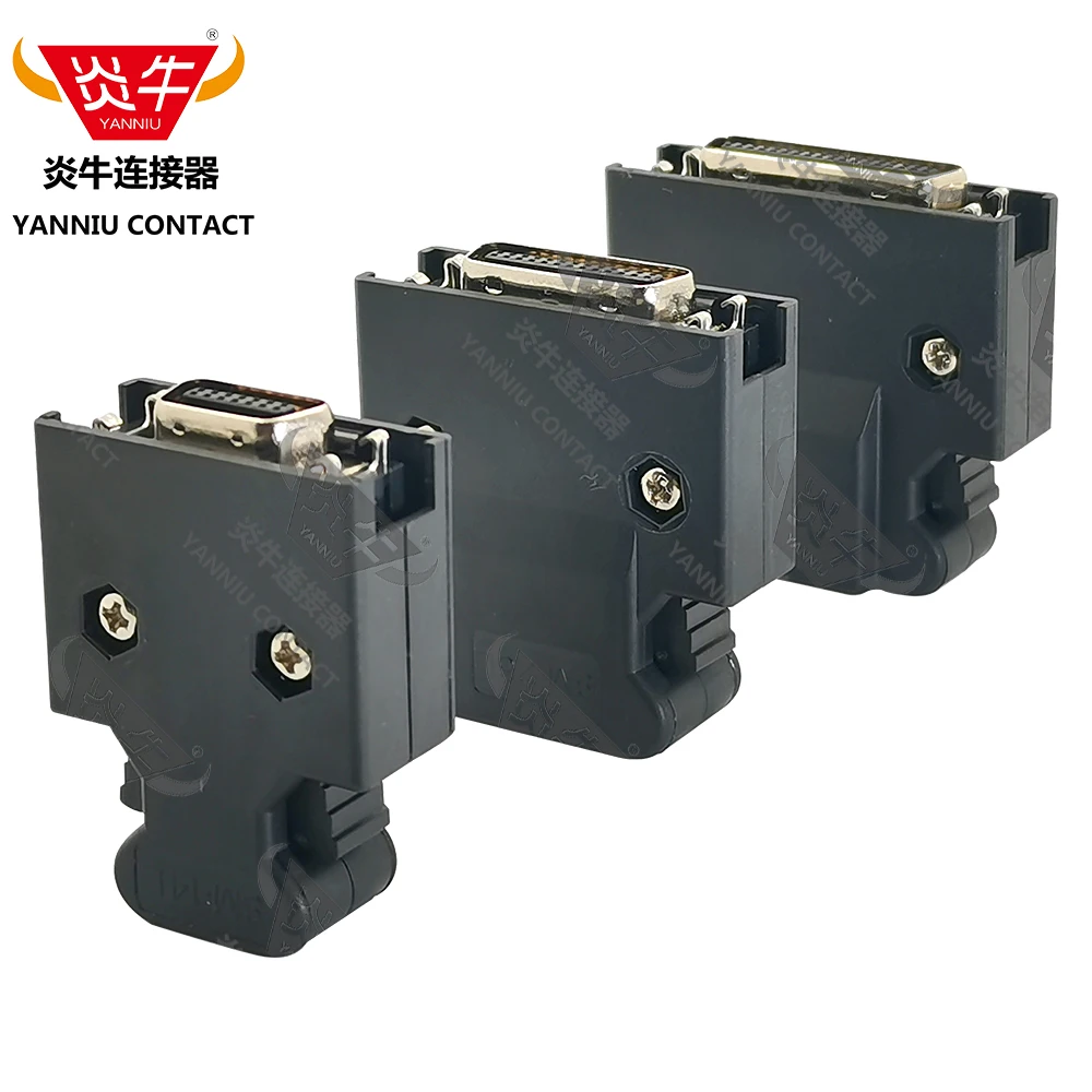 

10Pcs SCSI SM MD14P 20P 26P 36P 50P L CN Servo CONNECTOR With Unlock Button TE AMP Yaskawa Panasonic 3M YANNIU