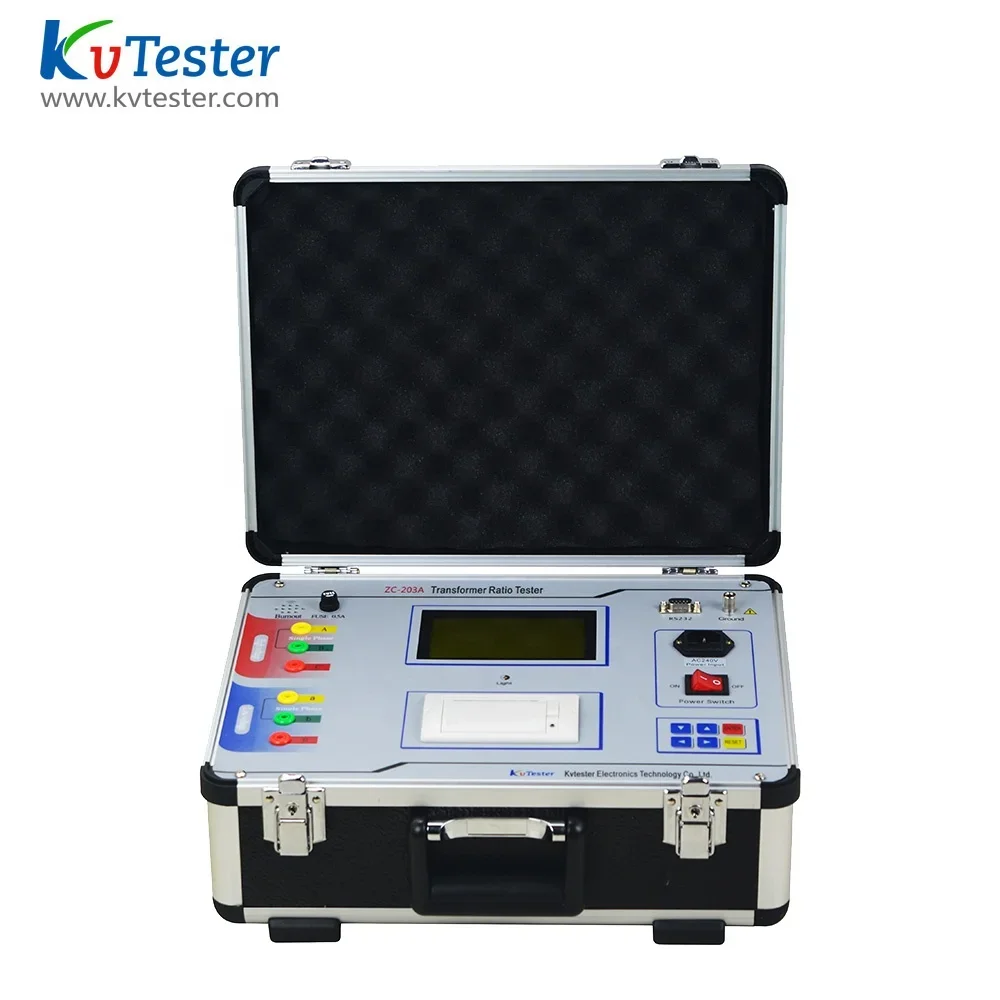 The Intelligent Easy Operation Digital Display 3 Phase TTR Meter Transformer Turn Ratio Testing Kits TTR Tester