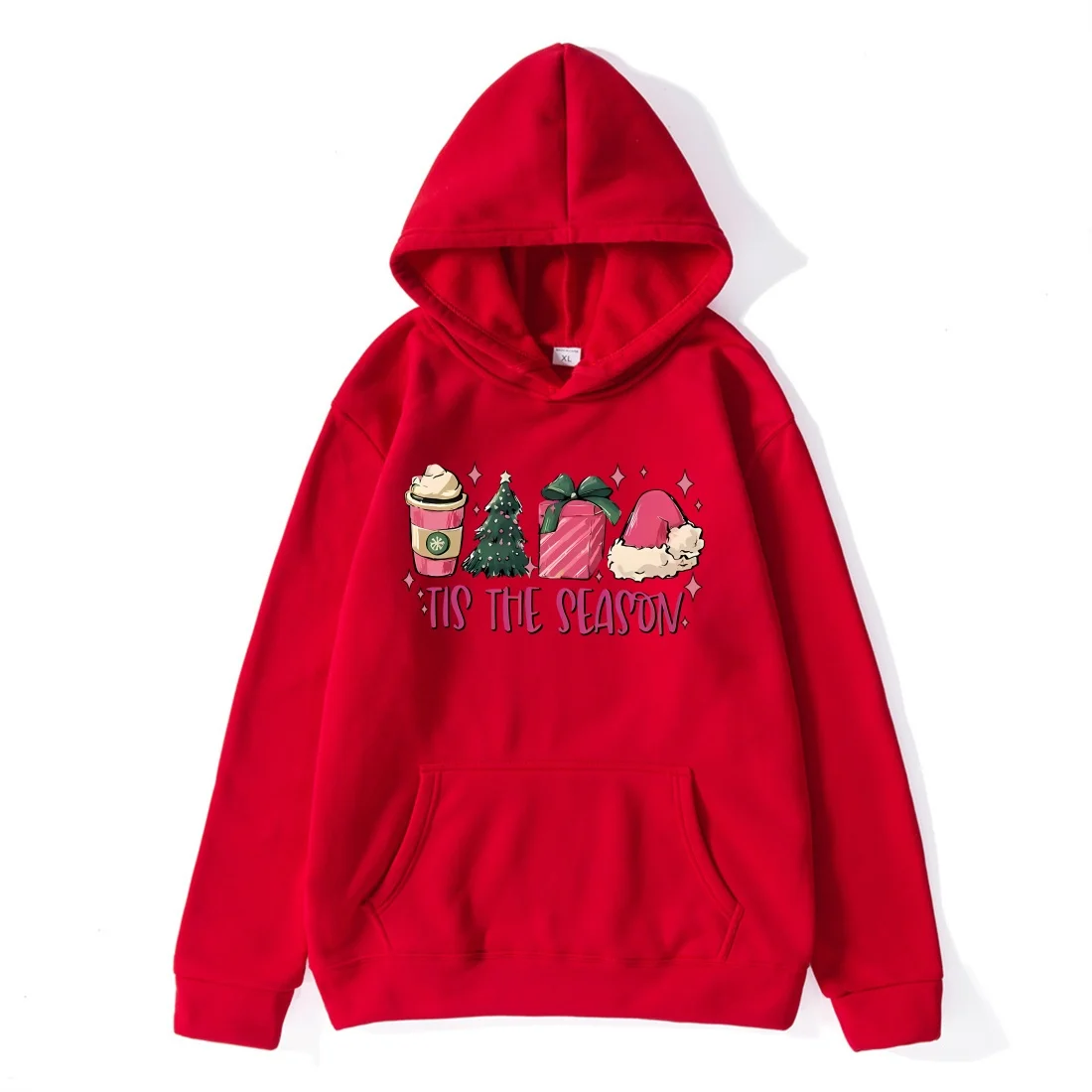 2024tiki hot christmas new hat shirt print sweatshirt women's sweatshirt women's clothing Y2k women's clothing needle mysterious