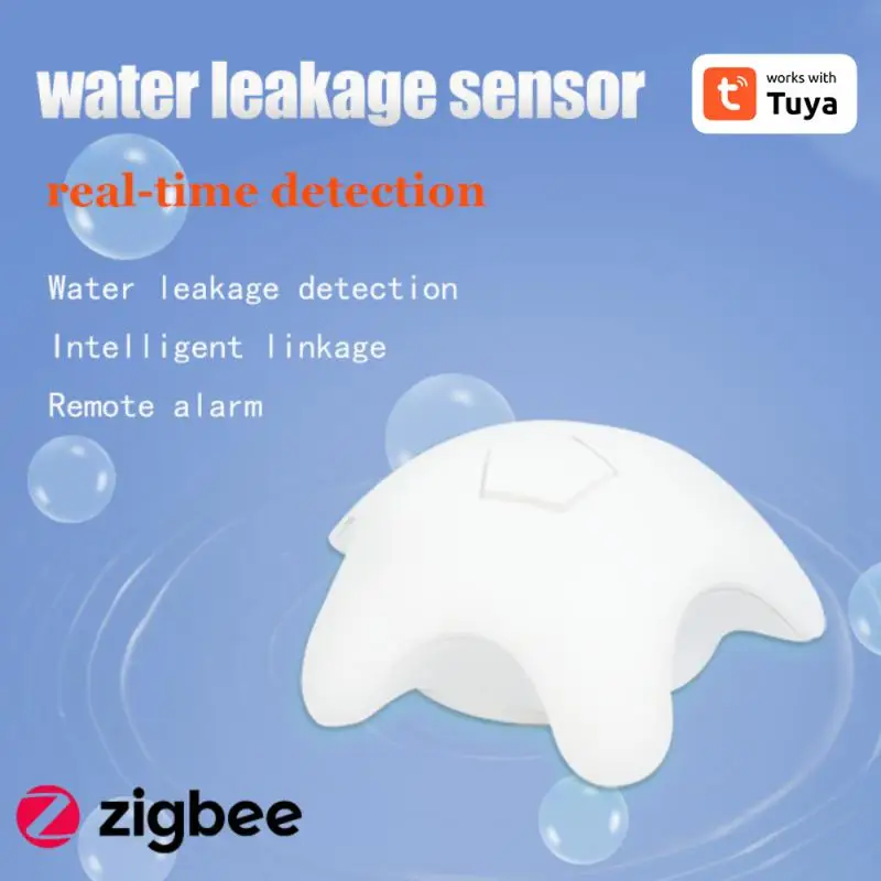 Overflow Water Flood Detector Remote Alarm Water Immersion Sensor Tuya Leak Alarm Smart Home