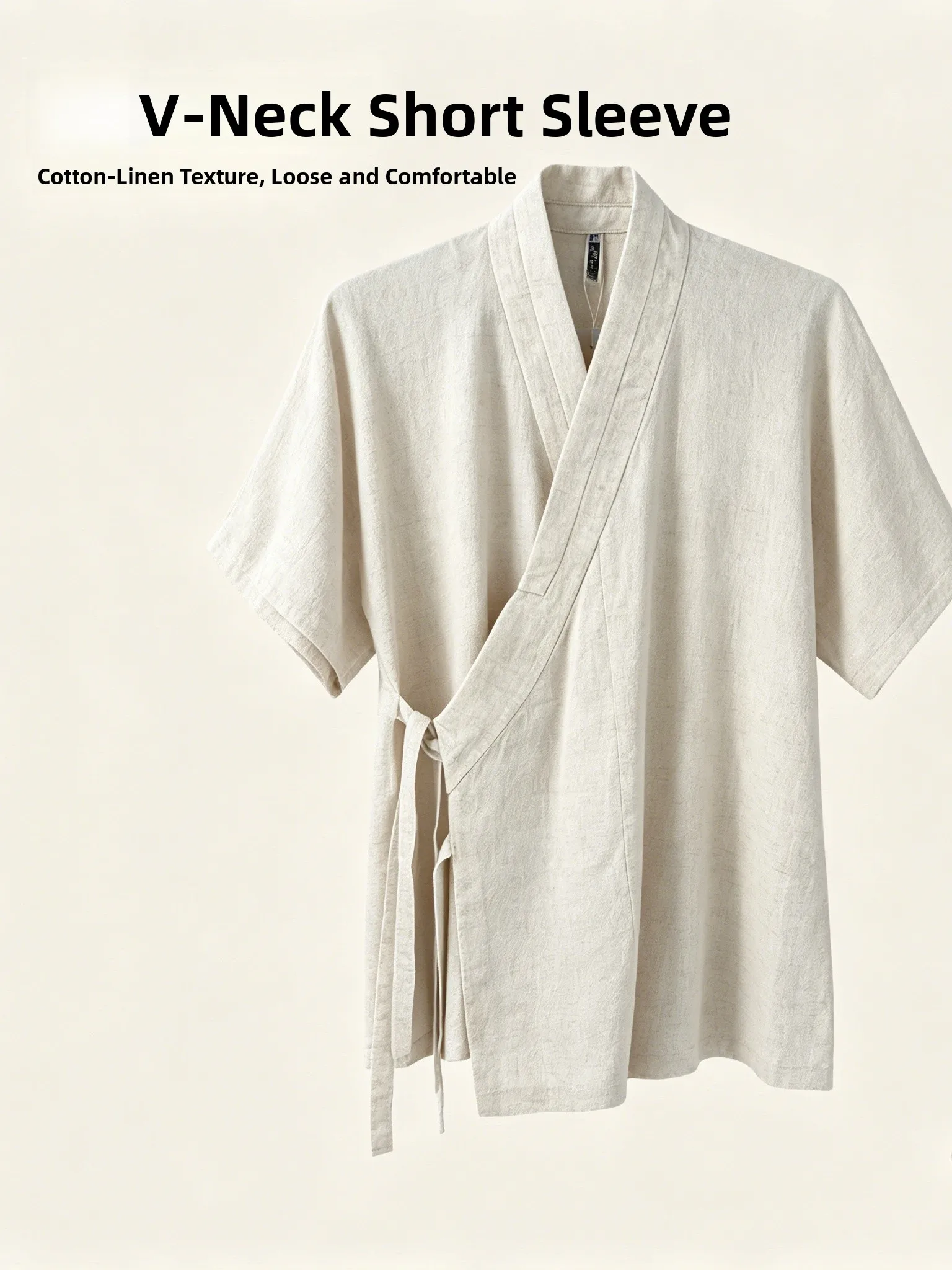 short-cotton-linen-shirt-collar-hanfu-style-summer-casual-wear-for-youth-zen-tea-ceremony-inspired-casual-scenarios-pure-color