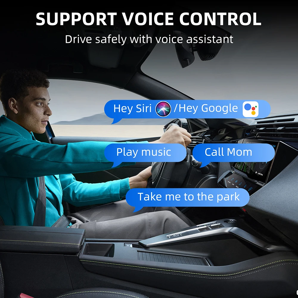 2026 Upgraded Wireless CarPlay Adapter& Android Auto Adapter, Mini&Stable CarPlay Wireless Dongle for iOS 10 Android 11and Above view 5