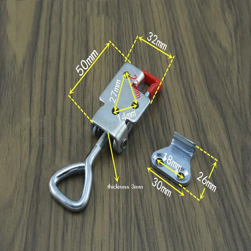 Holding 180KG Hasp Fastener with keyhole,Toggle Latch,Lock,Hasp Catch - Trailer Industrial