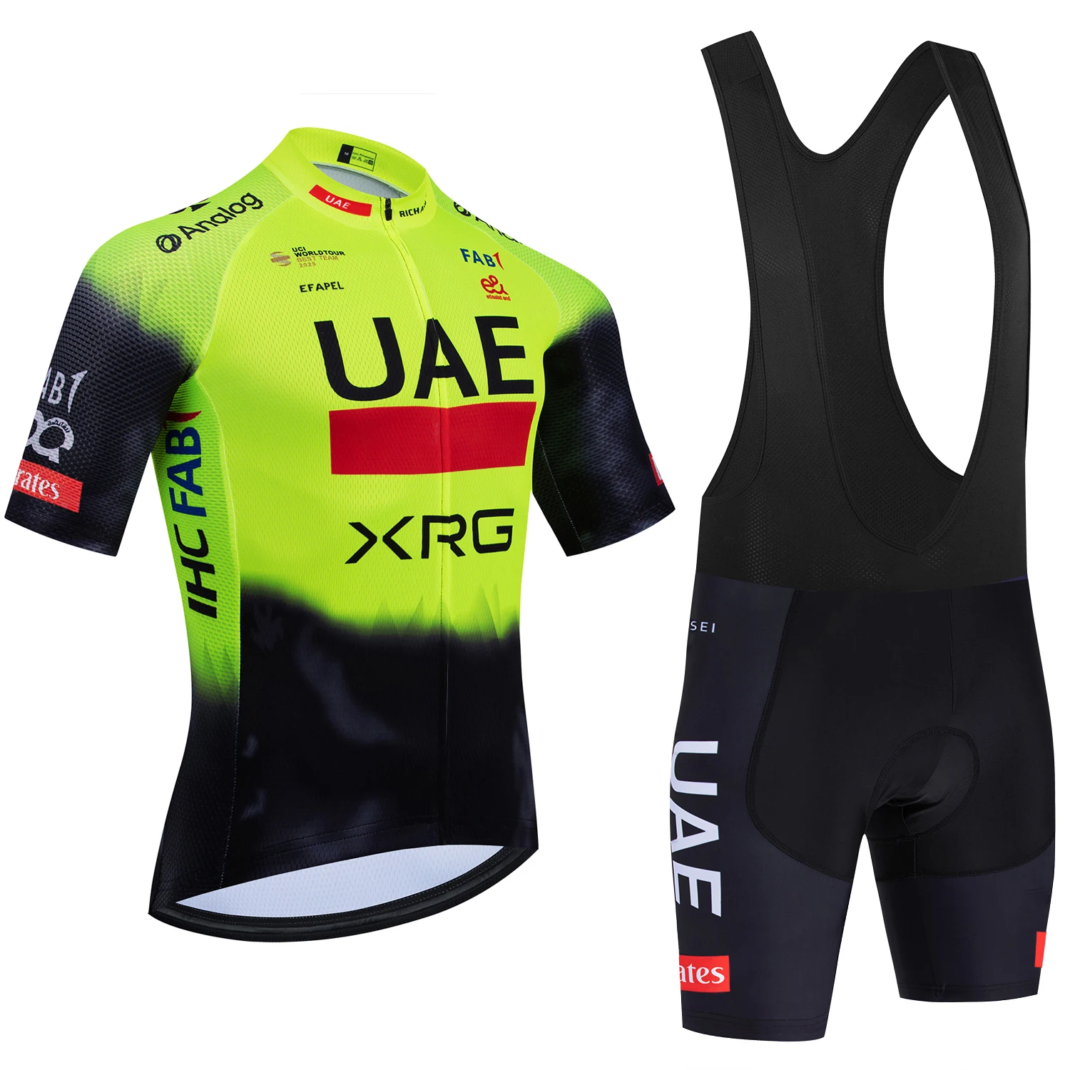 2026 Nieuwe WIT Wielertrui VAE Team Bike Jersey Shorts 10 Kleur Mannen Vrouwen sneldrogende Ropa Ciclismo Pro Fiets T-shirt kleding