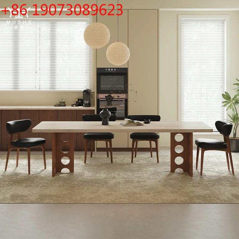 

Средневековый обеденный стол из травертина из массива дерева, каменная плита, прямоугольный обеденный стол для домашней маленькой квартиры