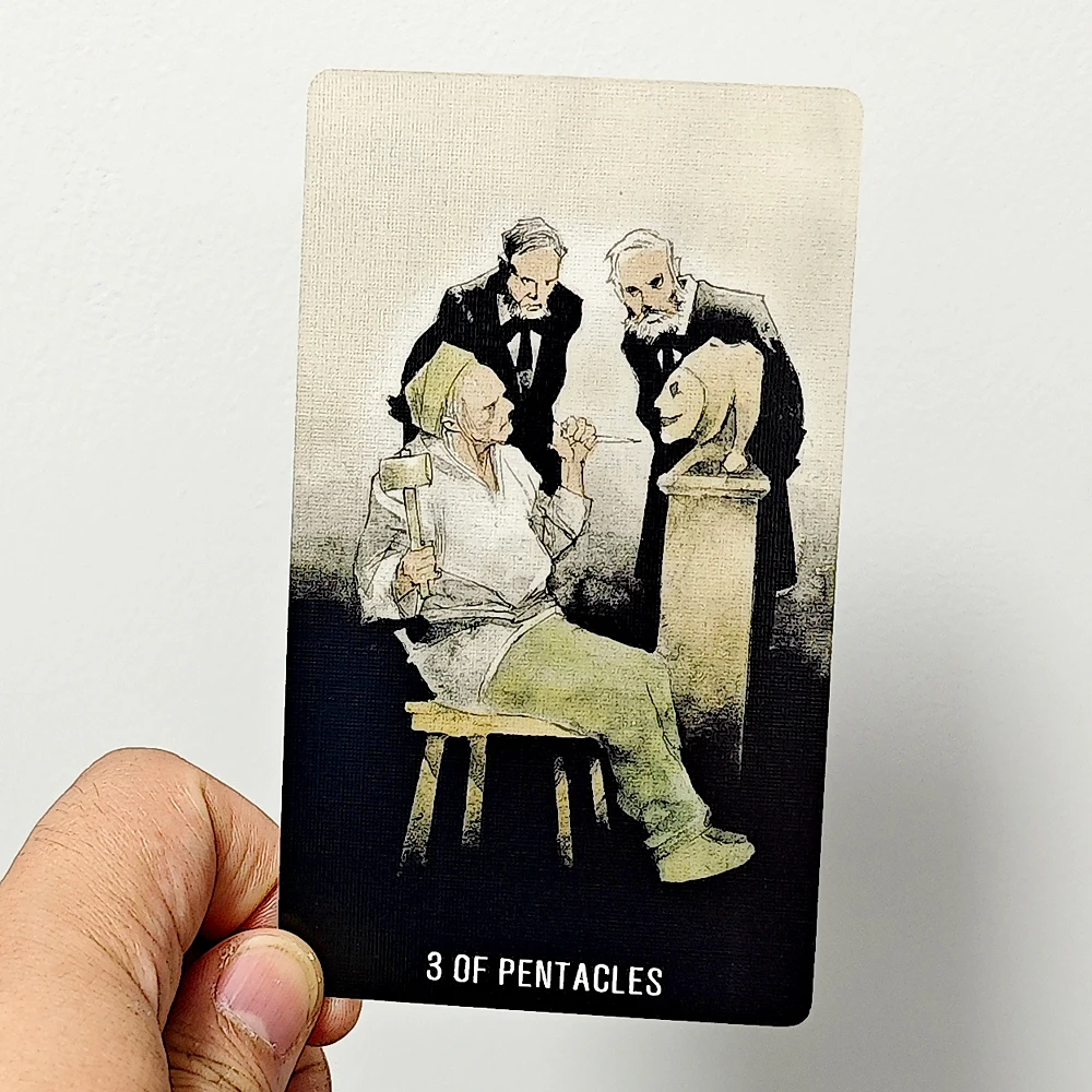 Joker Tarot Deck In Rigid Box 78 Pcs Dark Gothic Tarot Cards 12*7cm Printed on 350GSM Double-embossed Cardstock
