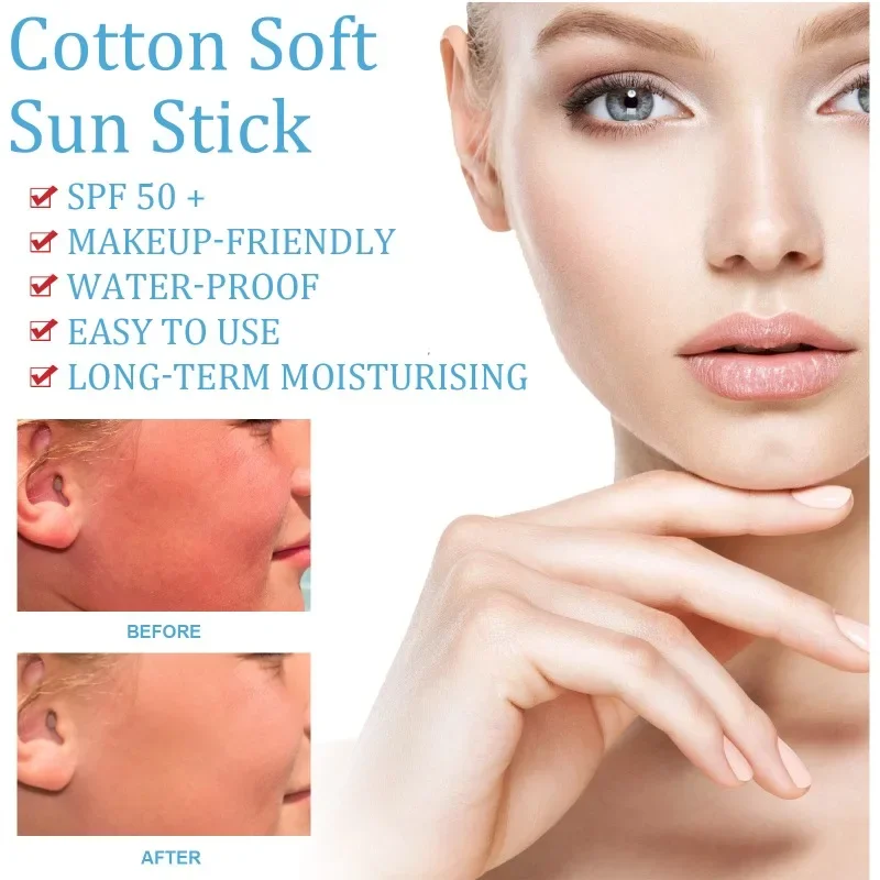 Sunscreen Stick SPF 50 Sunblock UV Protective Cream Waterproof Sunblock Isolation Lotion Whitening Sunscreen Stick For Body Face