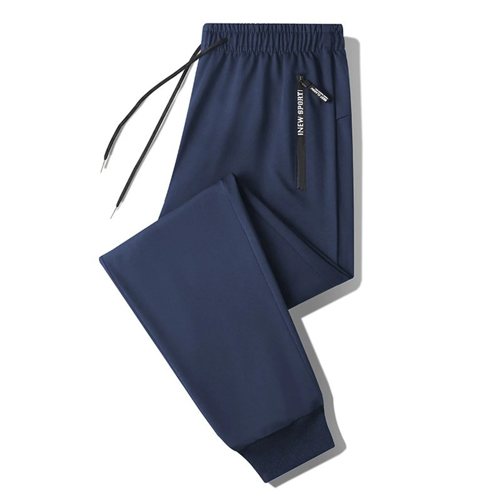 Pantalon de sport long respirant à séchage rapide pour hommes, vêtements de travail décontractés, pantalons de glace minces, haute élasticité, été, style Injadt