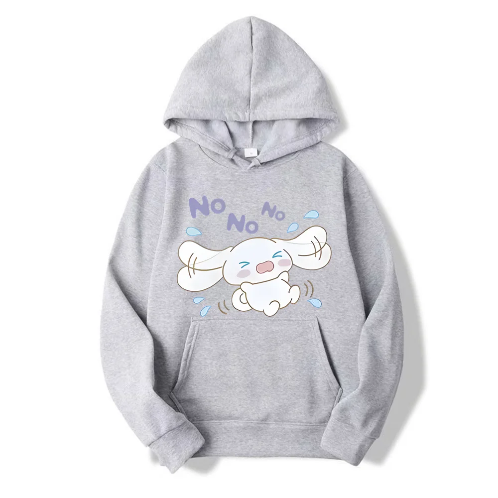 Sanrio Cinnamoroll Cartoon Print Hoodie y2k Fashion New Women's Casual Harajuku Oversized Sweatshirt Kawaii Women's Spring Top