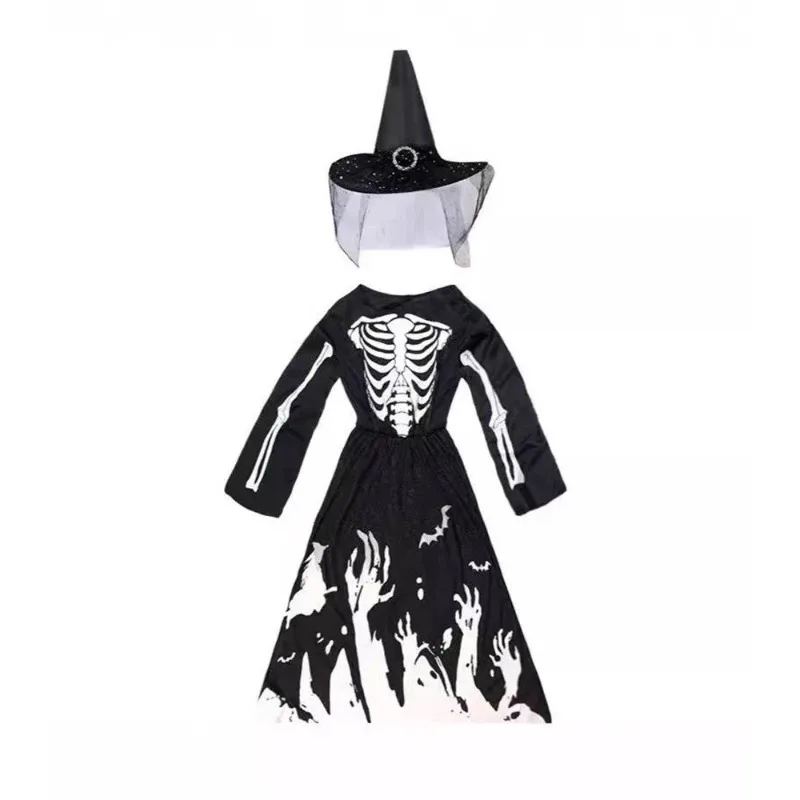 Fantasia de esqueleto qq28lqhalloween para crianças, macacão fantasma que brilha no escuro, festa de carnaval, body zentai, performance de palco o