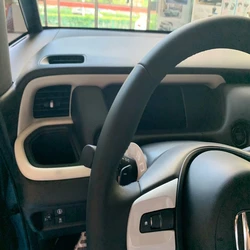 For Honda Fit Jazz GR 2020 2021 Interior Middle Center Console Upper Decoration Strips Front Side Air Outlet Cover Trim 2pcs