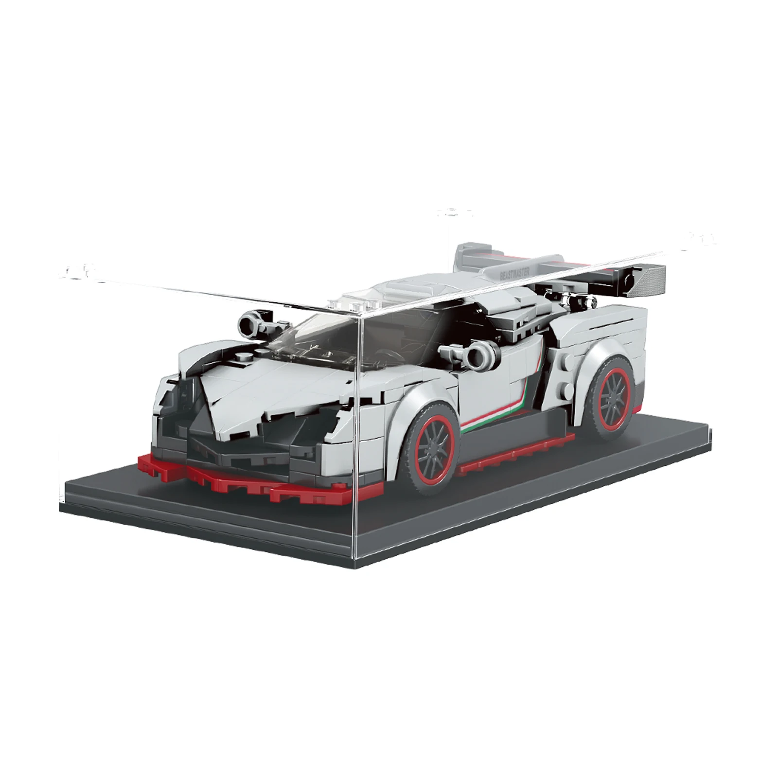 Molde King 27007 398pcs Blocos de construção de veículos de 8 grades Pequenos tijolos modelo DIY brinquedo criativo