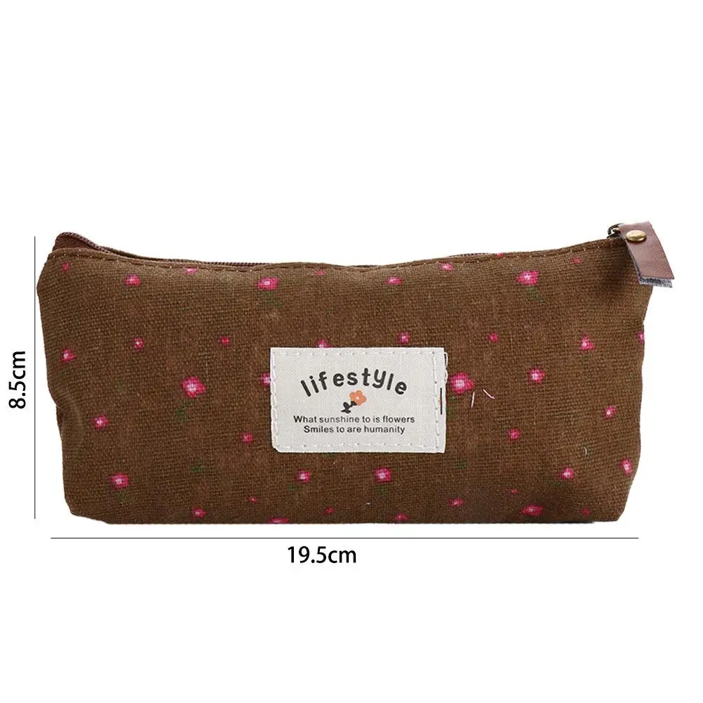 

Lovely Stationery Makeup Bag Student for Girl Fabric Zipper Pouch Pencil Case Pen Bags Pencil Bag