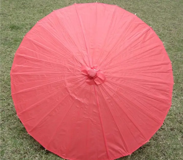 60pcs Wedding Decor Accessories Paper Parasol Sun Umbrellas Handmade 33''/84cm Diameter Solid Color Paper Umbrella Chinese Style