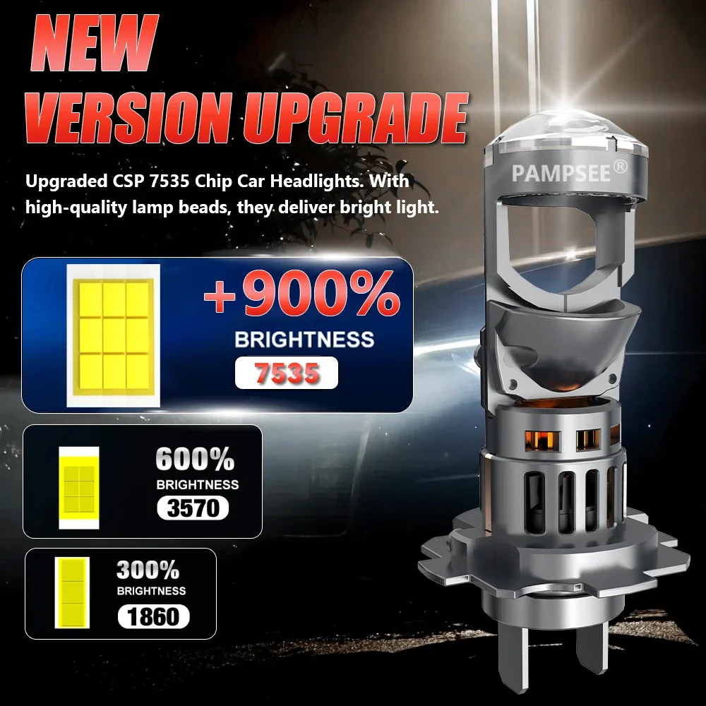 10Pairs 160W 60000LM 12V H4 H7 LED Projector Headlight Bulbs Auto Headlamp Replacement Car Accessories