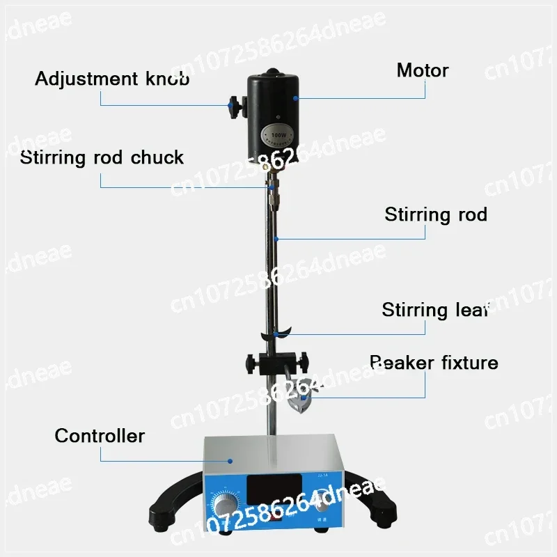 Electric 300W Precision Pressurized Mixer Vertical Mixer Uniform Mixing High-Power Speed-Adjustable Timing Mixer