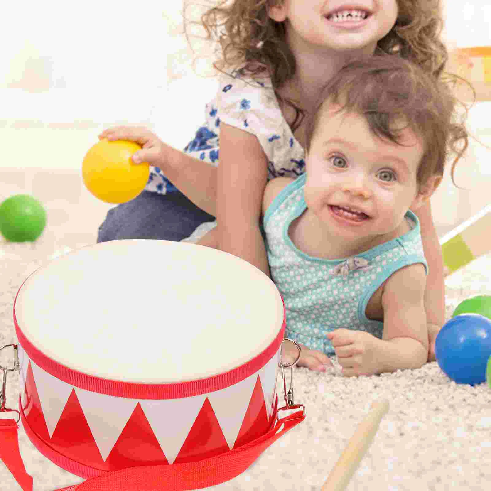 Rullante per bambini Fascia da marcia per bambini Kit di percussioni Orff per bambini per bambini Piatto per bambini con batteria in legno