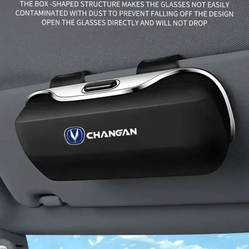 Sun Visor Glasses Box Sunglasses Holder Eyewear Case For Changan CS75 PLUS CS55 PLUS UNI‑S Eado Plus CS35 PLUS Alsvin PLUS UNI‑V