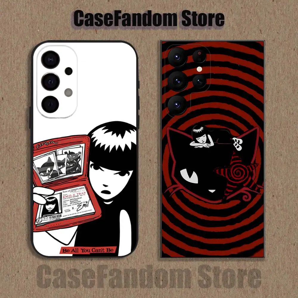 

E-Emily The S-Stranges For Samsung S26,S25,S24,S21,S22,S23,S30,Ultra,S20,Plus,Fe,Lite,5G Black Cover Phone Case