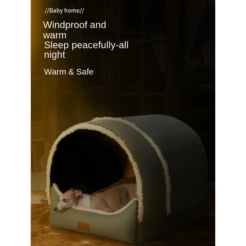 

Winter Dog House for Small and Large Dogs and Cats, Detachable and Washable, Four Seasons Universal