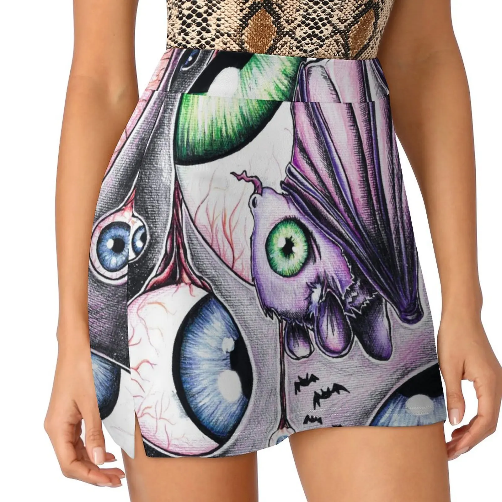 

Eyeball party, absurd art Mini Skirt women's skirts trend 2025 skirt skirt