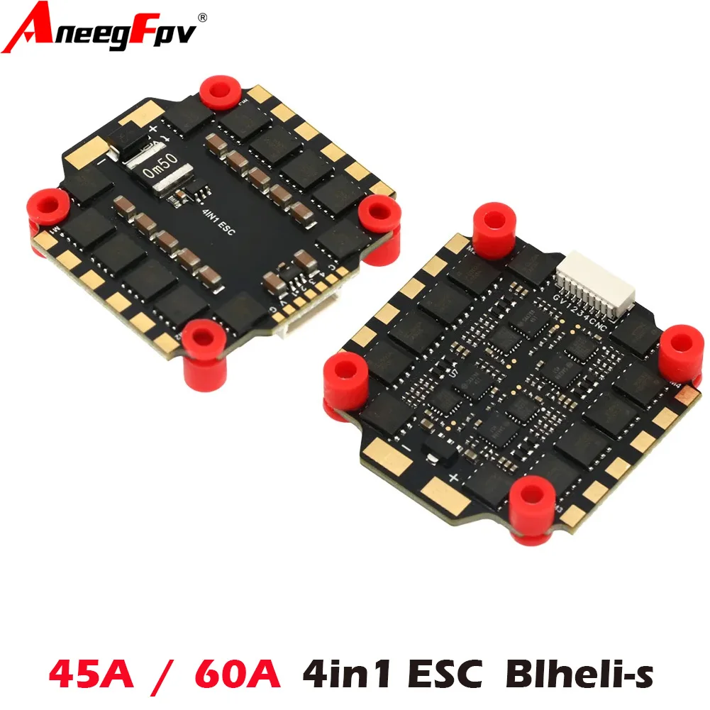 

AneegFpv 45A/65A 4in1 ESC BLHeli_s 2-6S Lipo для 5-дюймового 7-дюймового 10-дюймового гоночного дрона Freestyle fpv