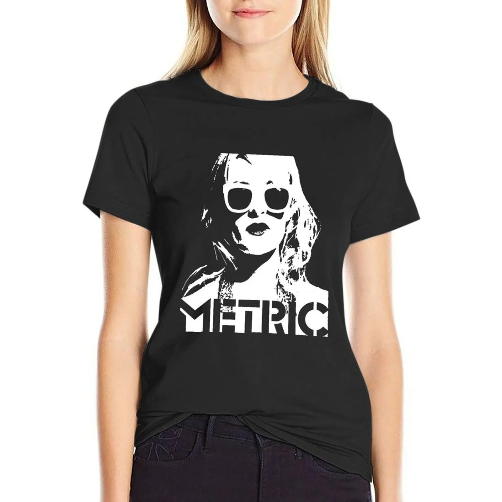 

metric band Classic T-Shirt plain hippie clothes summer tops korean fashion spring clothes Women 2025