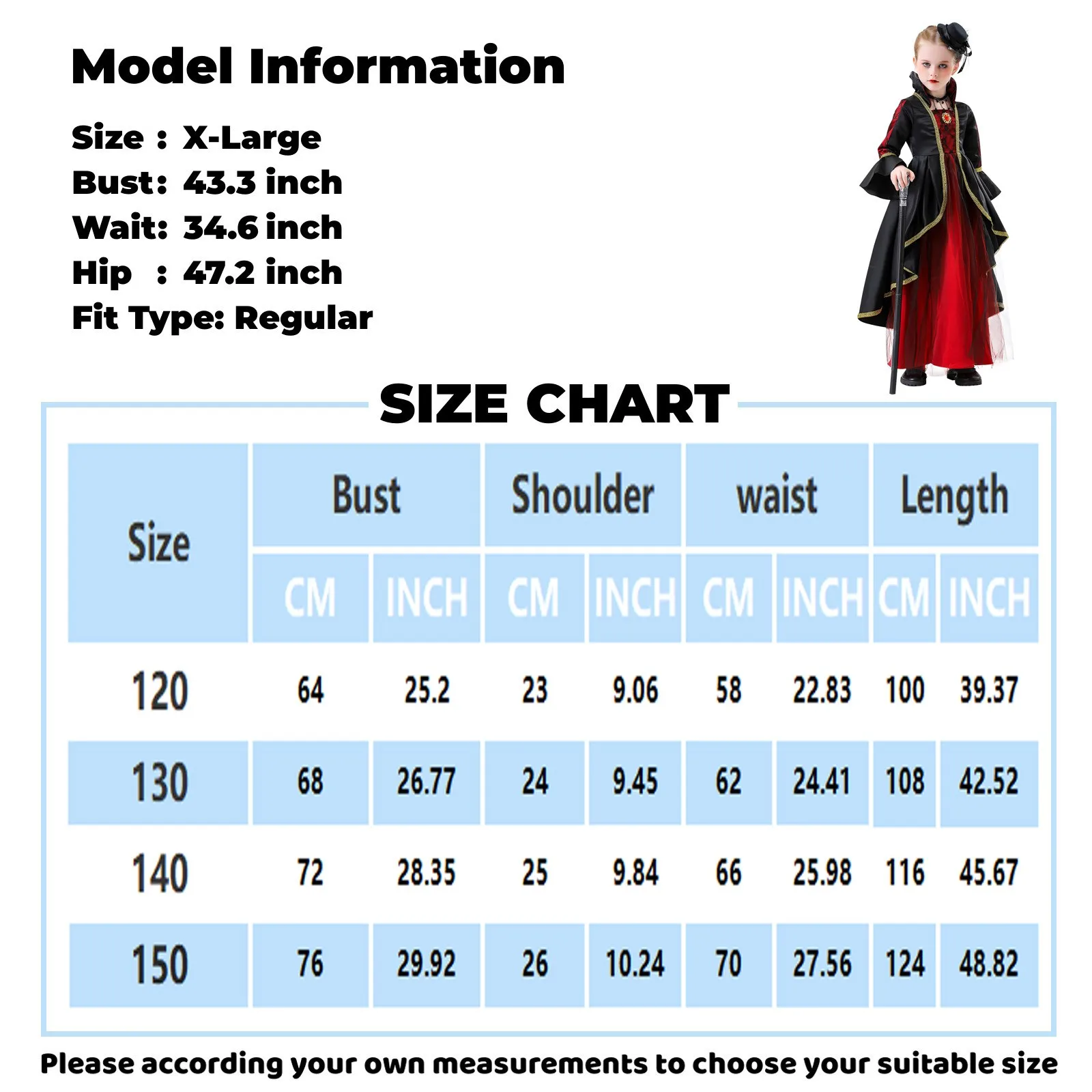 Vampire Dress For Girls Kids Halloween Cosplay Elegant Costume Party Dress Childrens Witch Fancy Dress Magic Witch Costume