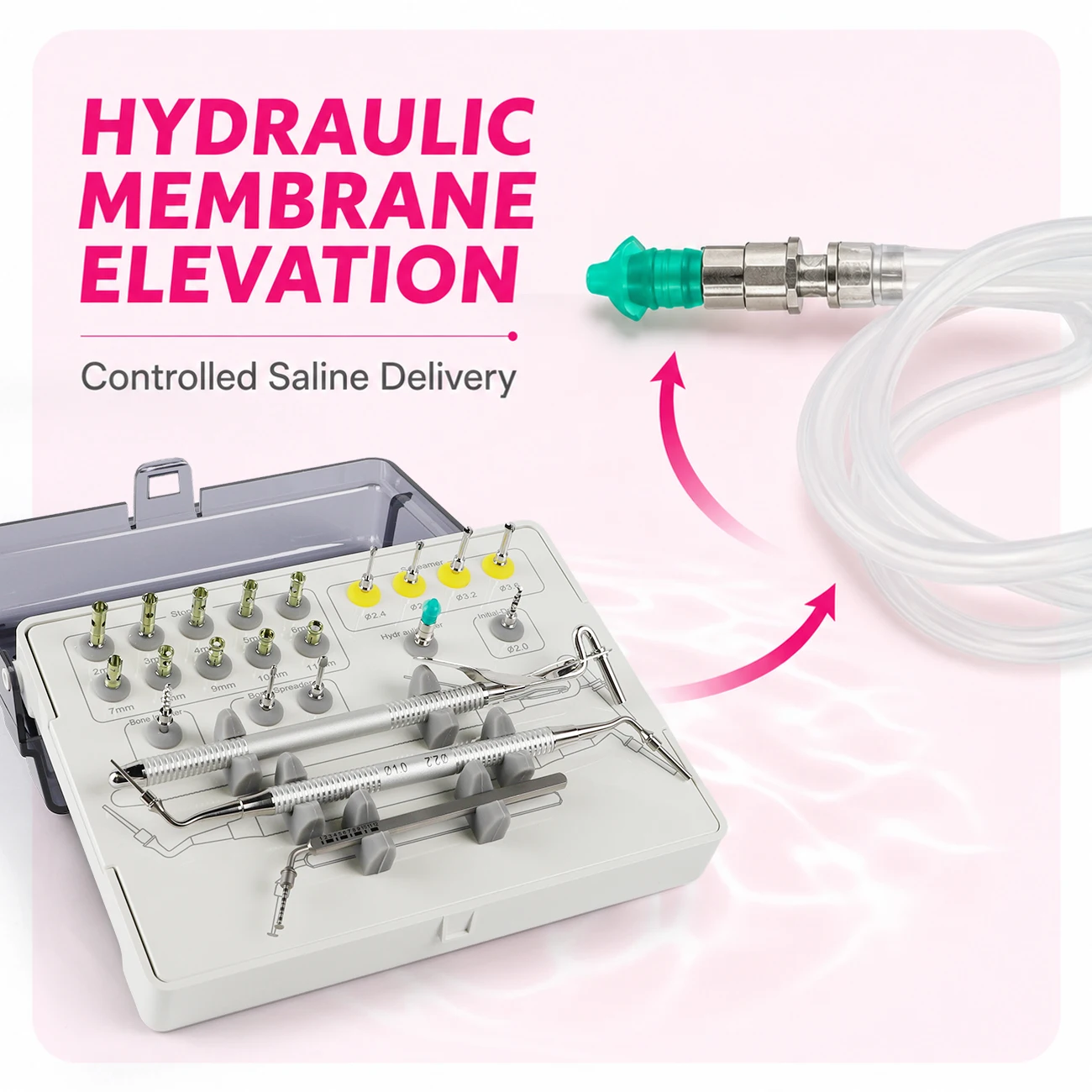 Dental Universal Implant Neobiotech Crestal Approach Complete Sinus Lift Surgical Instrument Hydraulic Membrane Elevation Tools