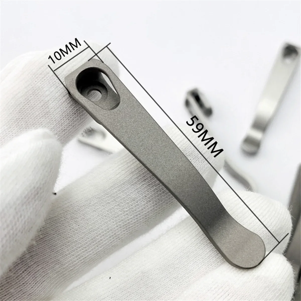 المهنية CNC التيتانيوم سكين عميق حمل الجيب كليب الخلفي المشبك اليدوية DIY المواد