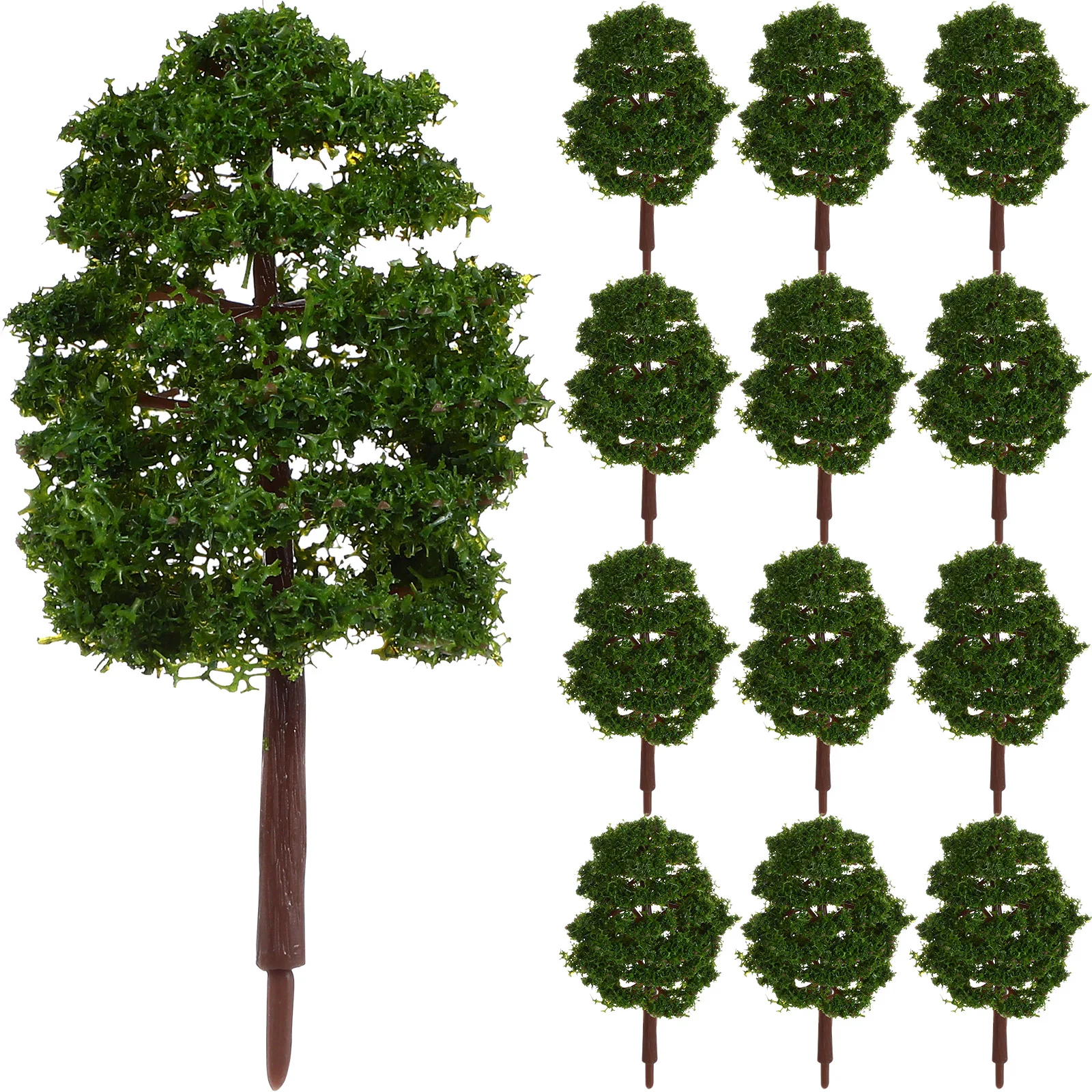 

20 Pcs Miniature Trees for Diorama Faux Greenery Artificial Wargame Landscape Model 00 Gauge Suite Fake Child