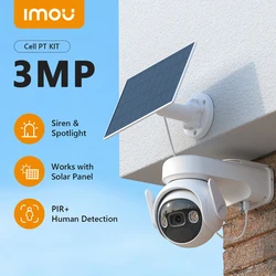 IMOU-cámara de seguridad con Panel Solar, dispositivo de seguridad resistente a la intemperie IP66, con batería de 15000mAh, 2K, wifi, PT