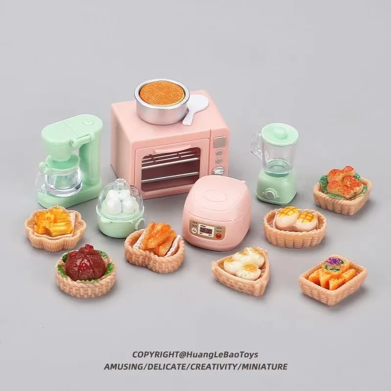 

mini simulation rice cooker juicer kitchen small furniture set pretend play toy kitchen small appliances cake toy Give a ball