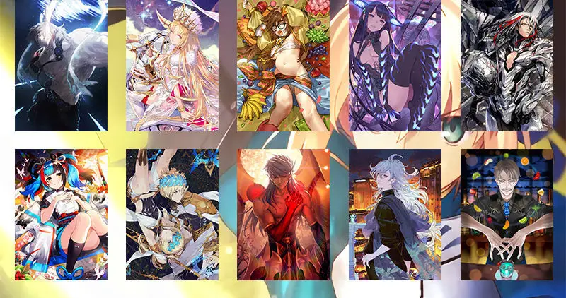 36-170pcs Fate/Grand Order card physical card Joanof Arc Kama laser collection card anime mobile game flash card Fate/stay night