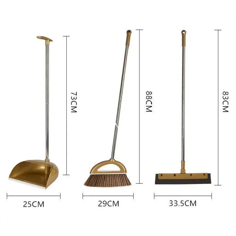 Magic Broom and Plastic Dustpan Set Cleaning Tools Sweeper Wiper for Floors Home Accessories Sweeping Dust Brush Multifunction