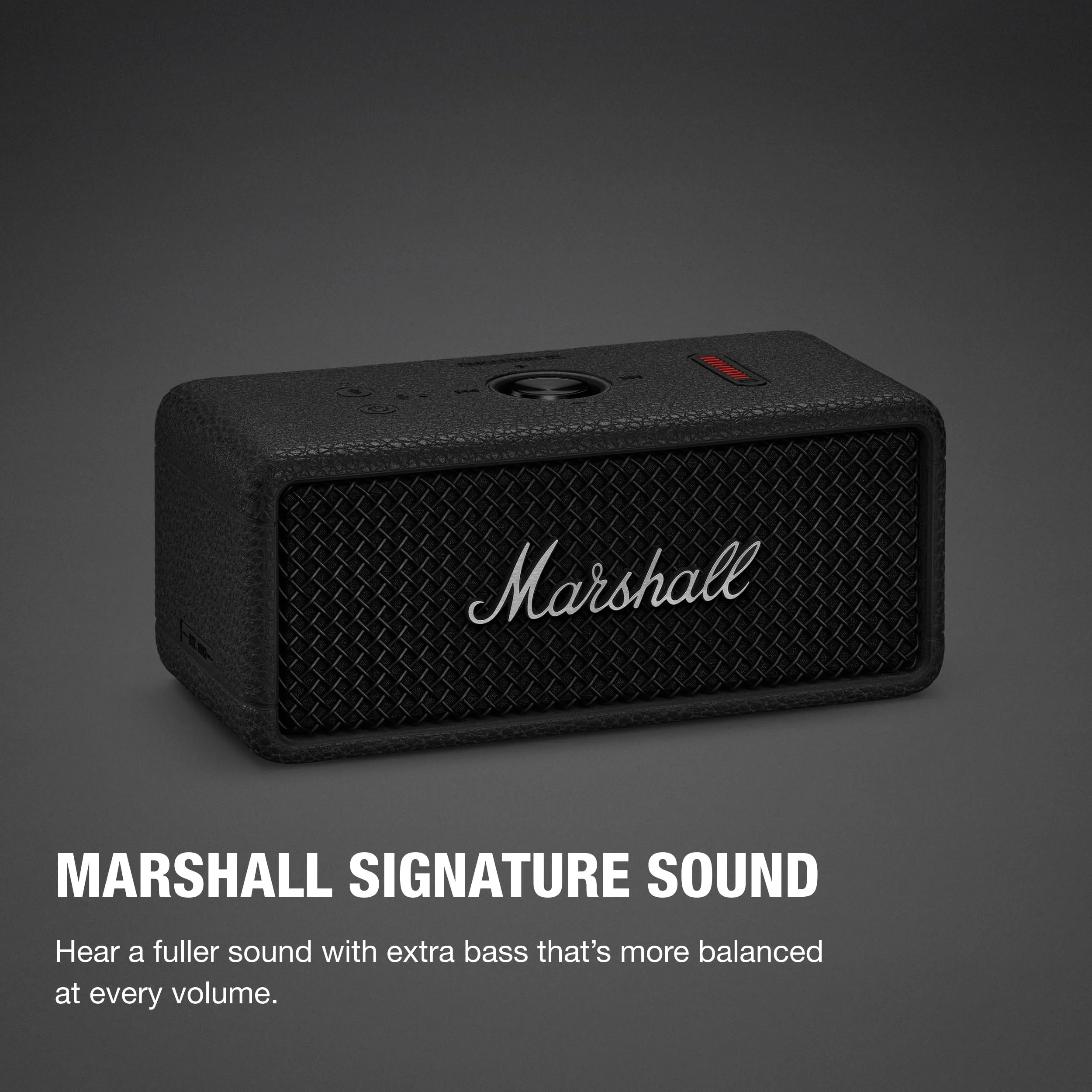 Marshall Emberton III Wireless Speaker, True Stereophonic Multi-Directional Audio, IP67 Rating, Compact Retro Design for Outdoor