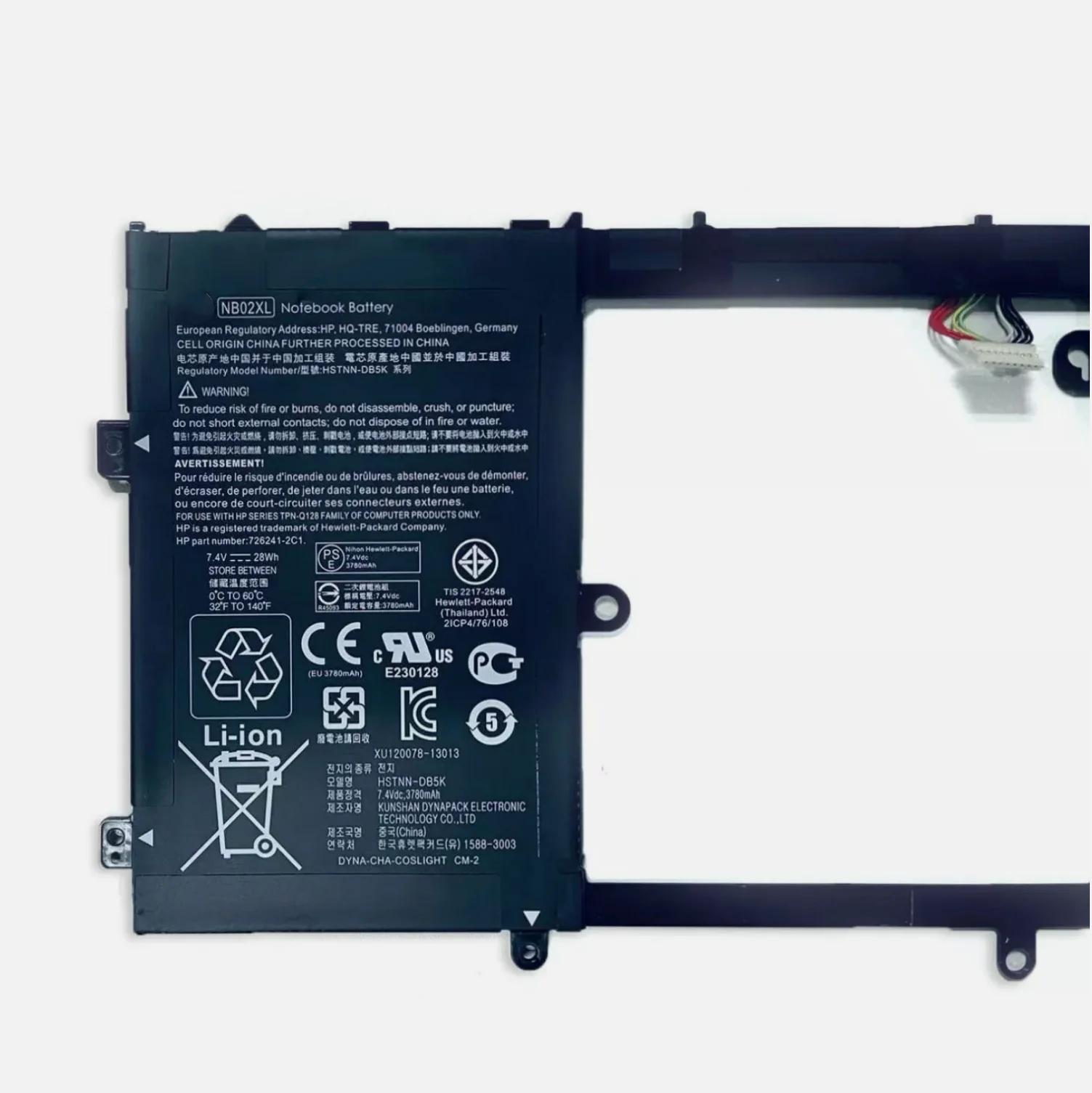 

Аккумулятор для ноутбука 7,4 В 28 Втч NB02 для TPN-Q128 11-h000 11-h100 x2 PC Series HSTNN-YB5K