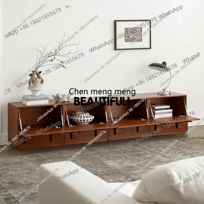 

Mid Century Wood Tv Stands Dollhouse Hallway Retro Coffee Tv Table Salon Wall Living Room Archivadores Chinese Style Furniture H