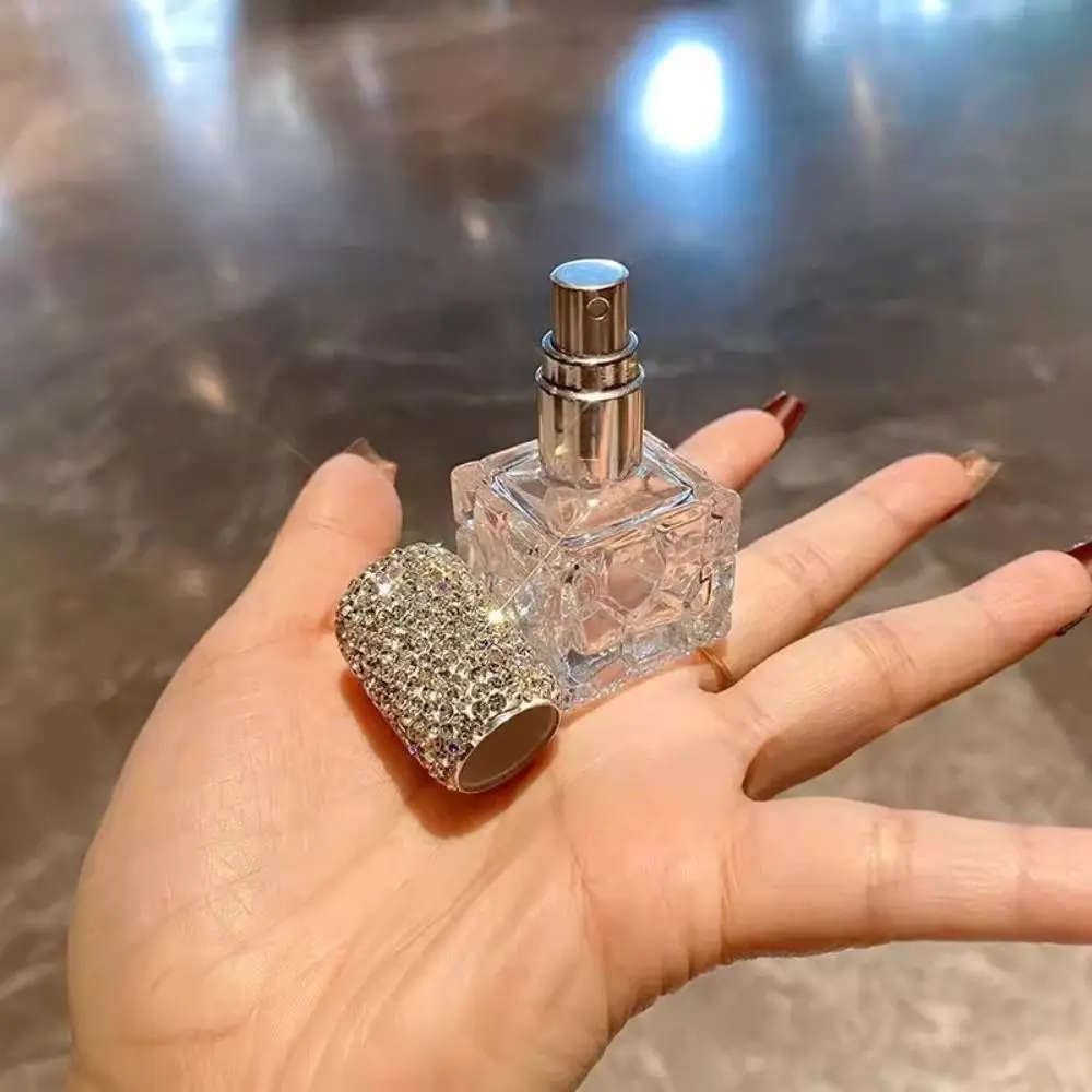 10ml Mini Perfume Bottle Empty Leak-proof Empty Cosmetic Containers with Rhinestones Refillable Perfume Dispensing Bottles