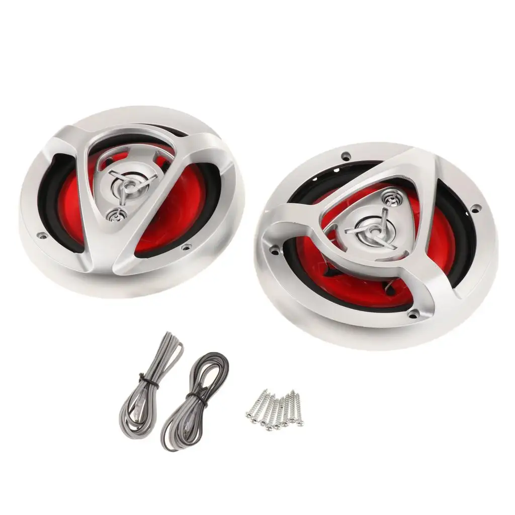 2pc 220W 3-Way Car Coaxial Speaker Vehicle Door Auto Audio Music System