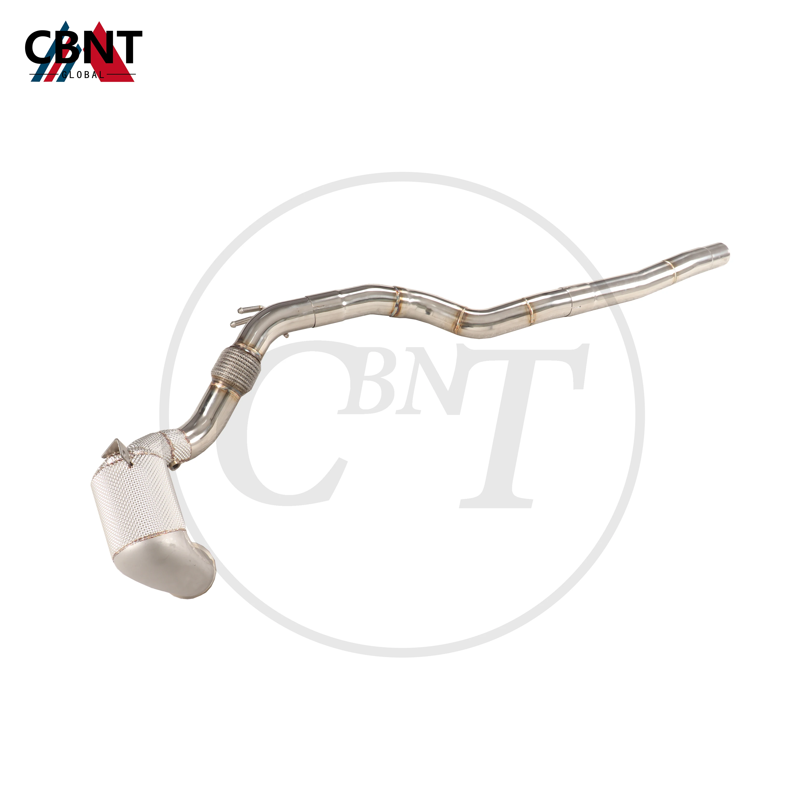 

CBNT for VW Tiguan L 2.0T 380tsi Exhaust Header with Catalytic Converter SS304 Stainless Steel Exhaust-Pipe System Downpipe