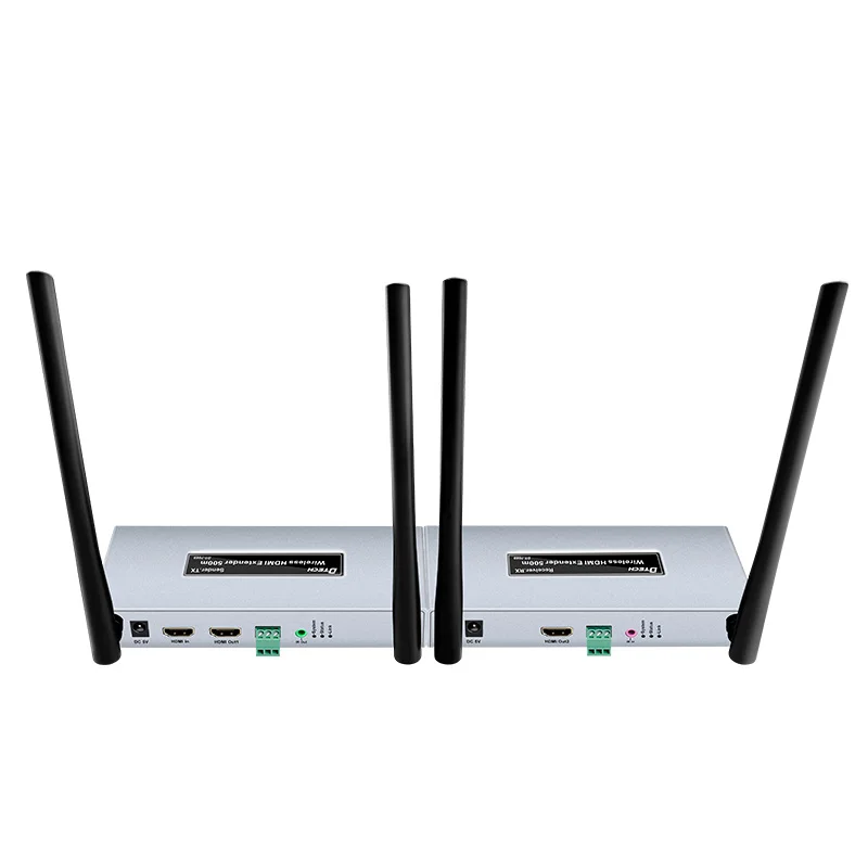 Dtech Long-distance TX RX 500m Audio and Video HD 1080p@60hz 4k 3d HDMI Rs232 Wifi hdmi Wireless Transmitter and Receiver