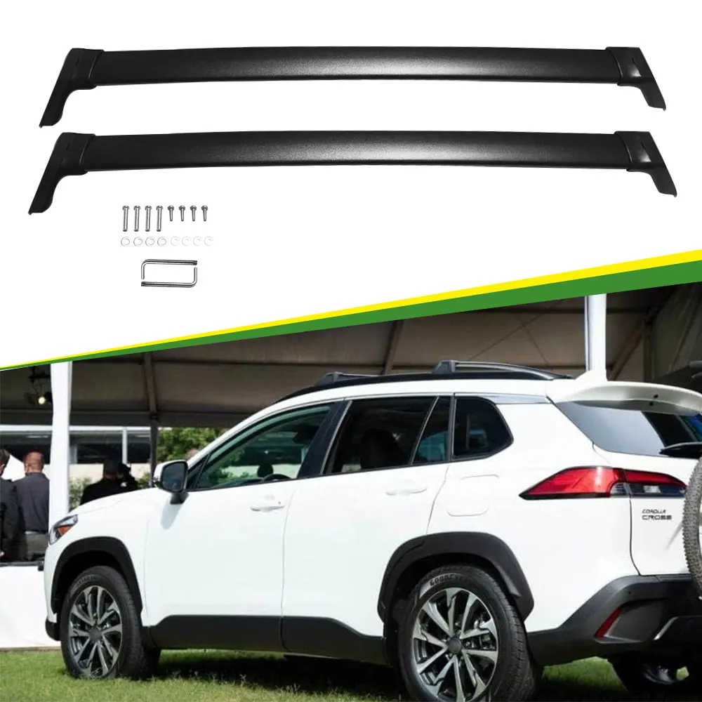 Aluminum Roof Rack Cross bar fit for Toyota Corolla Cross 2020-2023 2024,The Cargo Carrier Rooftop Luggage crossbars