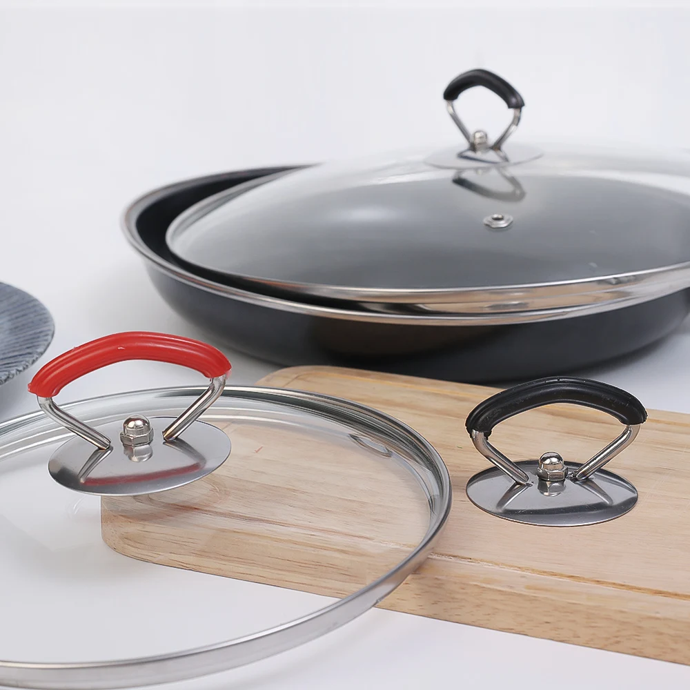 Universal Lid Cover Knob Cap Heat-Resistant Cooking Pot Pan Lid Knob Replacement Lifting Handle Kitchen Silica Cookware Handgrip