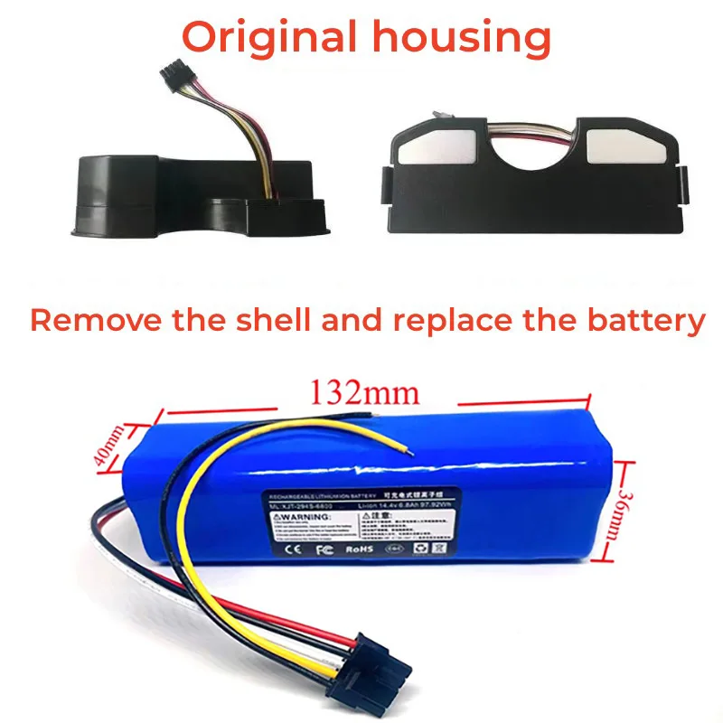 100% New CECOTEC.CONGA.4090.4690. NIT Accessory Lithium Battery Rechargeable Battery Pack Is Suitable for Repair and Replacement
