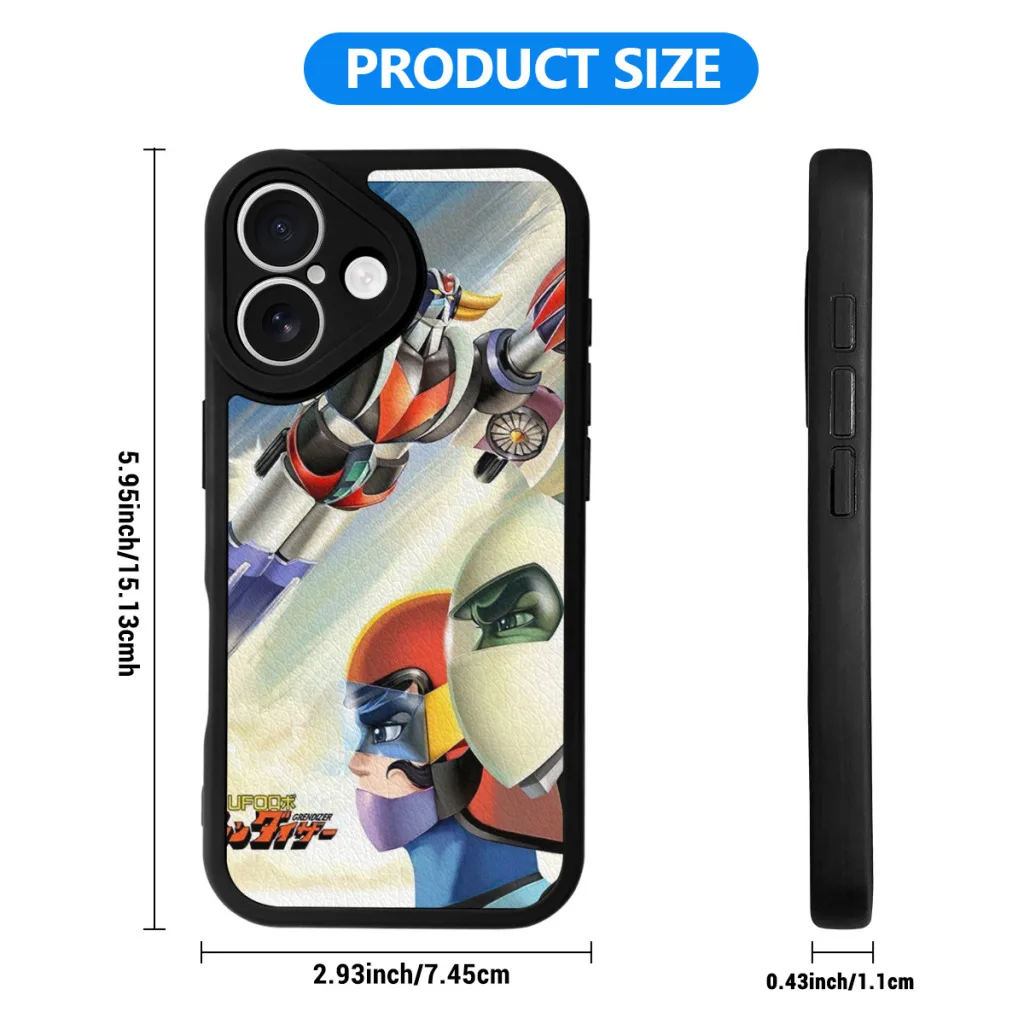 Goldorak Grendizer Phone Case For iPhone 16 Pro Max Plus Soft Silicone Skin Case