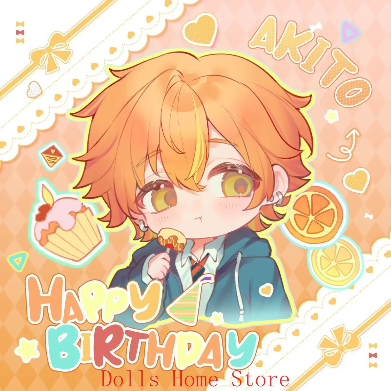 Anime Project Sekai Shinonome Akito‌ Acrylic Stand Model Plate Desk Colored Paper Badge Brooch Cartoon Figure Badges