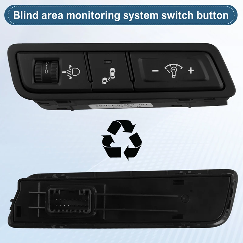 Car Parallel Auxiliary Switch Blind Area Monitoring Switch Button Headlight Height Adjustment Switch For Hyundai Sonata