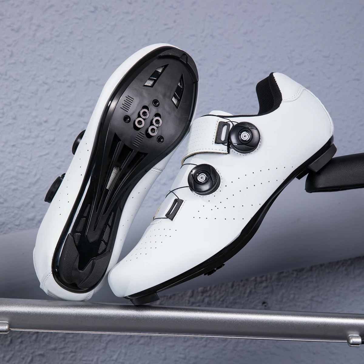 

New Cycling Shoes Men's Self-locking Racing Road Cycling Sports Shoes Lockless Training Women's SPD Cleats